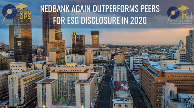 Nedbank again outperforms peers for ESG disclosure in 2020
