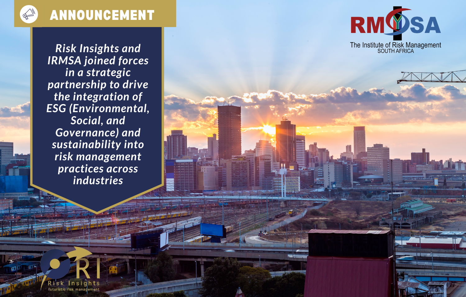 The Institute of Risk Management South Africa and Risk Insights Forge Strategic Partnership to Advance ESG and Sustainability in Risk Management