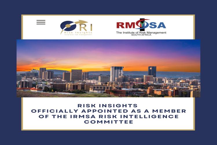 RISK INSIGHTS CEO APPOINTED TO IRMSA RISK INTELLIGENCE COMMITTEE