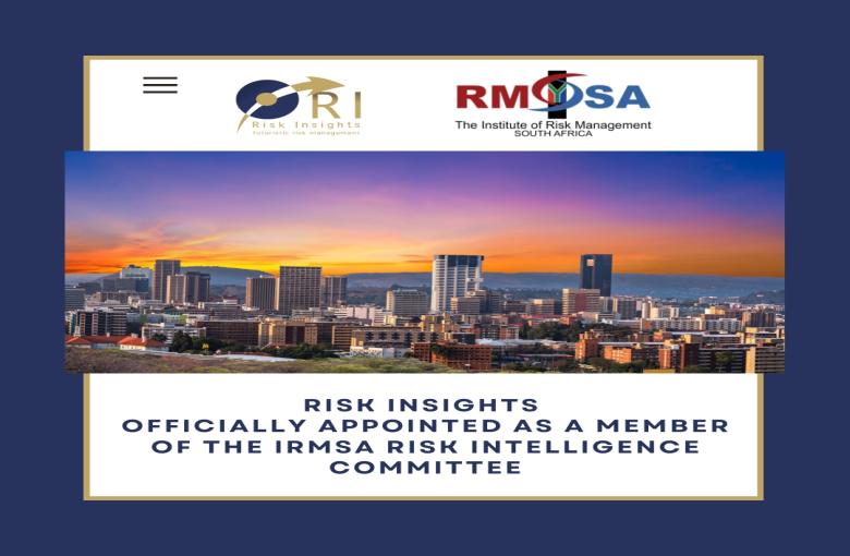 RISK INSIGHTS CEO APPOINTED TO IRMSA RISK INTELLIGENCE COMMITTEE